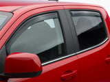 WeatherTech 82766 15+ Chevy Coloroado Front and Rear Side Window Deflectors - Dark Smoke