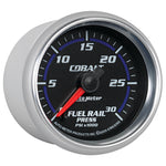 AutoMeter 6186 Cobalt 52mm 0-30,000 PSI F/S Electronic Diesel Fuel Rail Pressure Gauge (Cummins 5.9L)