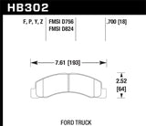 Hawk Performance HB302Z.700 Ceramic Street Brake Pads