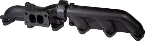 ATS Diesel 2049202164 1994-98 5.9L Cummins 2-Piece Pulse Flow Exhaust Manifold Kit T-3 Turbo Flange Non Wastegated Ceramic Coated Black ATS Diesel