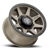 ICON 1817858052BR Rebound 17x8.5 8x6.5 13mm Offset 5.25in BS 121.4mm Bore Bronze Wheel