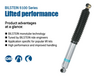 Bilstein 24-285667 5100 Series 14-18 Dodge Ram 2500 Rear 46mm Monotube Shock Absorber