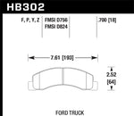 Hawk Performance HB302Z.700 Ceramic Street Brake Pads