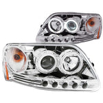 ANZO 111119 1993-1997 Ford Ranger Crystal Headlights Chrome w/ Corner Lights 2pc