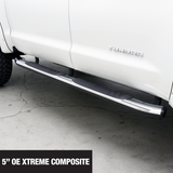 Go Rhino 680087C 5in OE Xtreme Composite SideSteps - Chrome - 87in