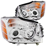 ANZO 111160 2009-2016 Dodge Ram 1500 Projector Headlights w/ Halo Chrome (CCFL)