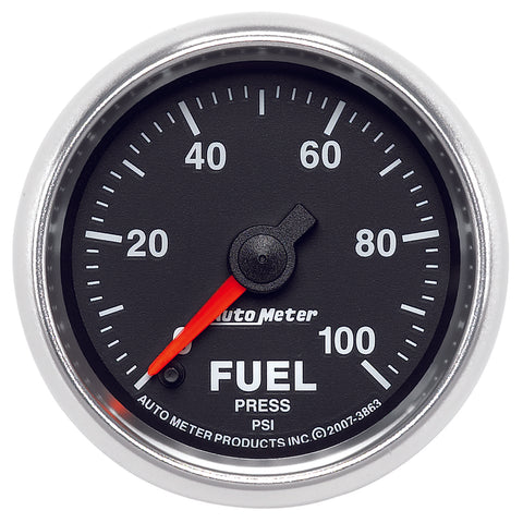 AutoMeter 3863 GS 0-100 PSI Full Sweep Electronic Fuel Pressure Gauge