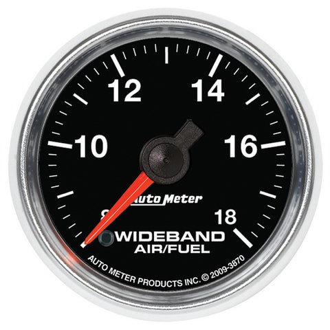 AutoMeter 3870 GS 52mm Analog 8:1-18:1 Air/Fuel Ratio Wideband Gauge