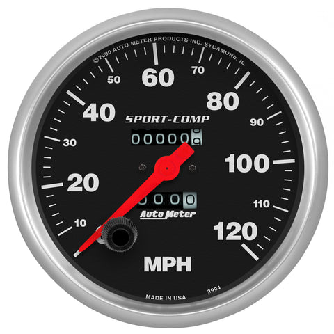 AutoMeter 3994 5in 0-120 MPH Mechanical Sport-Comp Speedometer