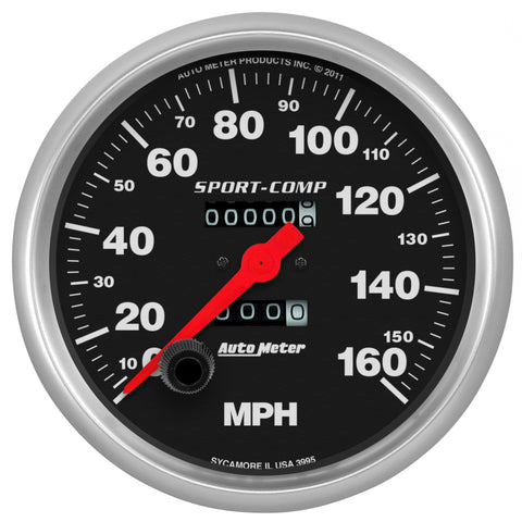 AutoMeter 3995 5 in. SPEEDOMETER, 0-160 MPH, SPORT-COMP