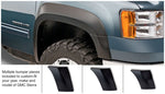 Bushwacker 40954-02 07-13 GMC Sierra 1500 Fleetside Extend-A-Fender Style Flares 4pc 69.3in Bed - Black