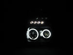 ANZO 111168 2008-2010 Ford F-250 Projector Headlights w/ Halo Black (CCFL)