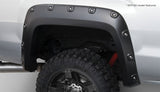 Bushwacker 40118-02 15-18 GMC Sierra 2500 HD Boss Pocket Style Flares 2pc - Black