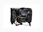 ANZO 111125 2007-2013 Gmc Sierra 1500 Projector Headlights w/ Halo Black