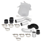 Mishimoto MMINT-F2D-11KSLP 11-16 Ford 6.7L Powerstroke Air-To-Water Intercooler Kit - Wrinkle Silverw/ Polished Pipes