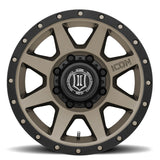 ICON 1817858052BR Rebound 17x8.5 8x6.5 13mm Offset 5.25in BS 121.4mm Bore Bronze Wheel