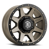 ICON 1817858052BR Rebound 17x8.5 8x6.5 13mm Offset 5.25in BS 121.4mm Bore Bronze Wheel