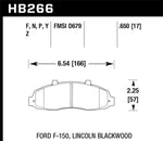 Hawk Performance HB266Y.650 Hawk LTS Street Brake Pads