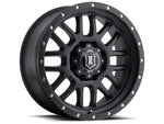 ICON 1220908150SB Alpha 20x9 8x170 0mm Offset 5in BS 125.2mm Bore Satin Black Wheel